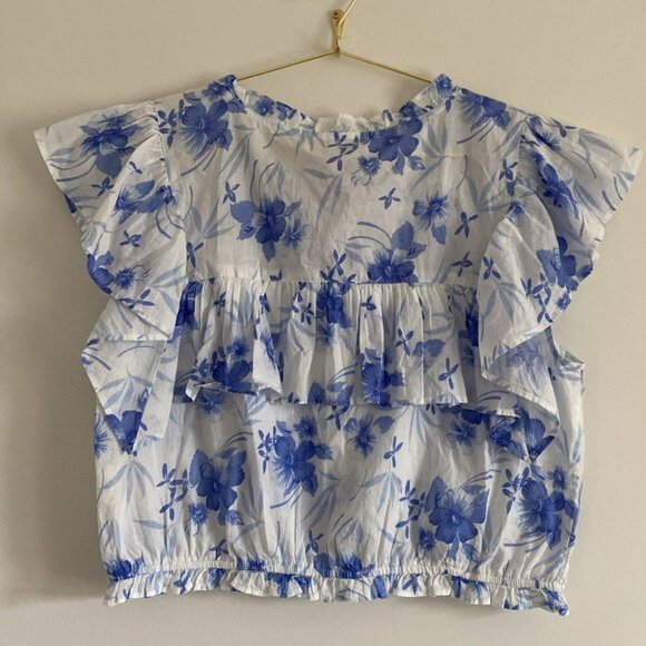 SOLD LoveShackFancy Cotton Floral Top - Picture 9 of 9
